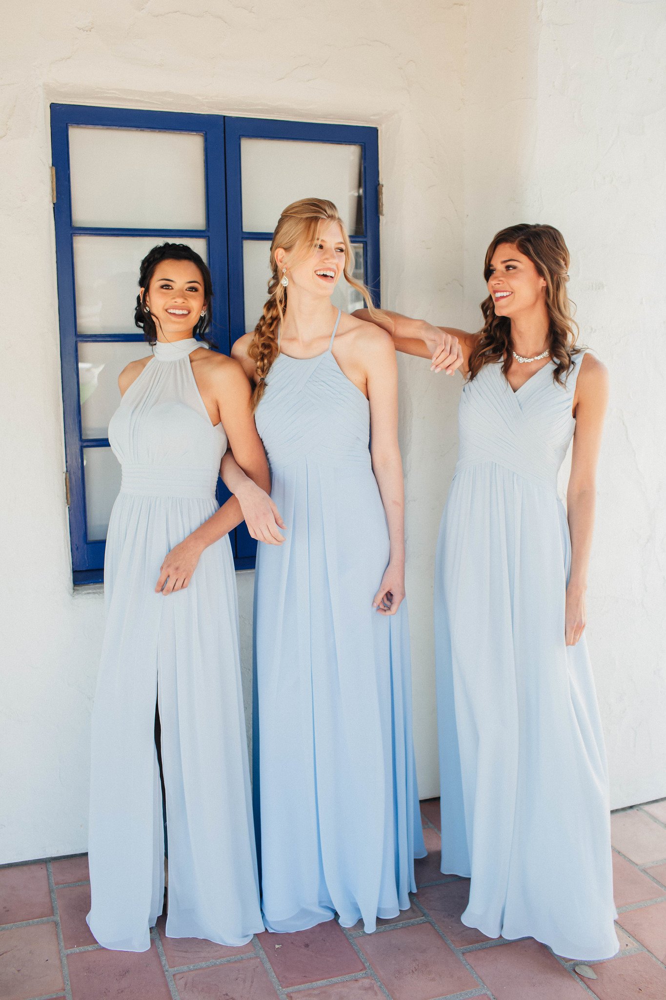 AZAZIE on X: Some of our faves in Mist u0026amp; Sky Blue. NAME THESE STYLES  👇 | 📷: Nicole Balsamo Photography https://t.co/AlenXiE6Ik / X