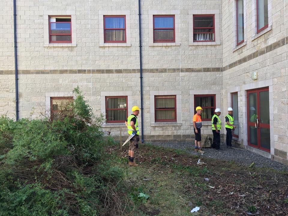 bridgethegapim's tweet photo. Let the building work commence at Nobles Hospital! #BridgeTheGap #IsleofMan #charity #Building https://t.co/JD4KxjXQMH