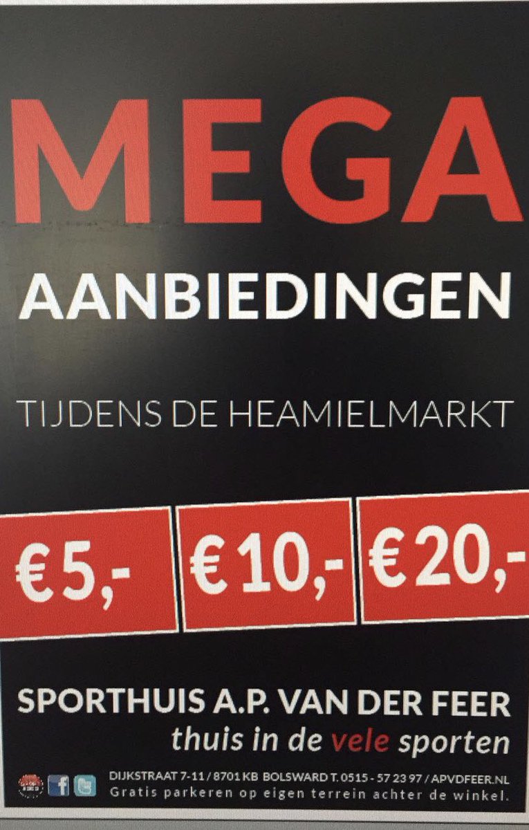 Sporthuis vd Feer (@sporthuisvdfeer) on Twitter photo 