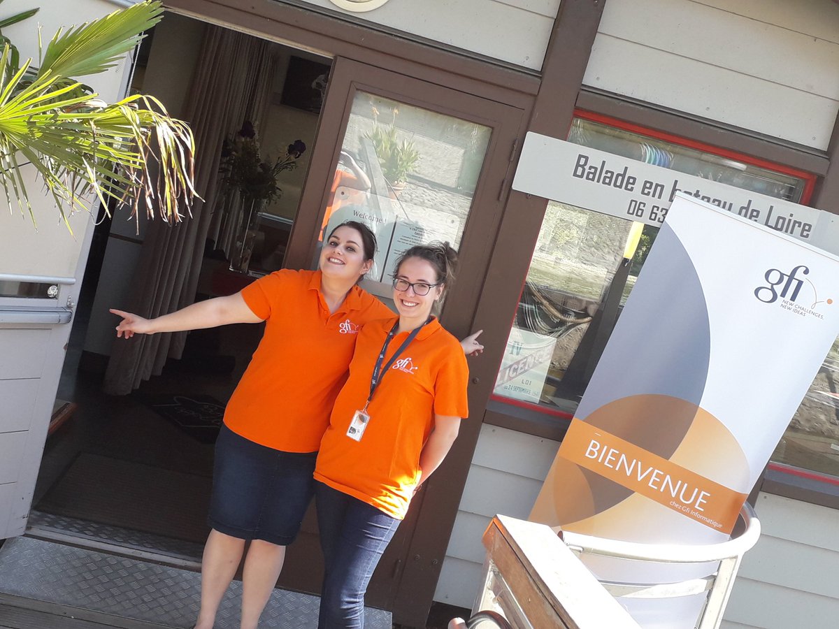 Merci à l'équipe #GFI qui a soutenu et aider le #recrutement.
Anne, Marine et moi sommes très contente de votre implication.
Merci au #bateaulavoir pour son accueil et la qualité de son service.