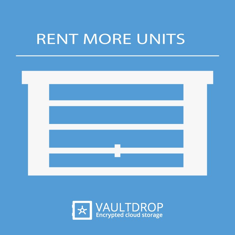VaultDrop's tweet image. Looking for a GUARANTEED way to rent more units &amp;amp; increase revenue? Take the VaultDrop Challenge! Offer #VaultDrop Cloud Storage for 60 days FREE at your #selfstorage facilities. If you don’t receive a new customer, we’ll rent a unit from you. Click here: buff.ly/2lCXuB7
