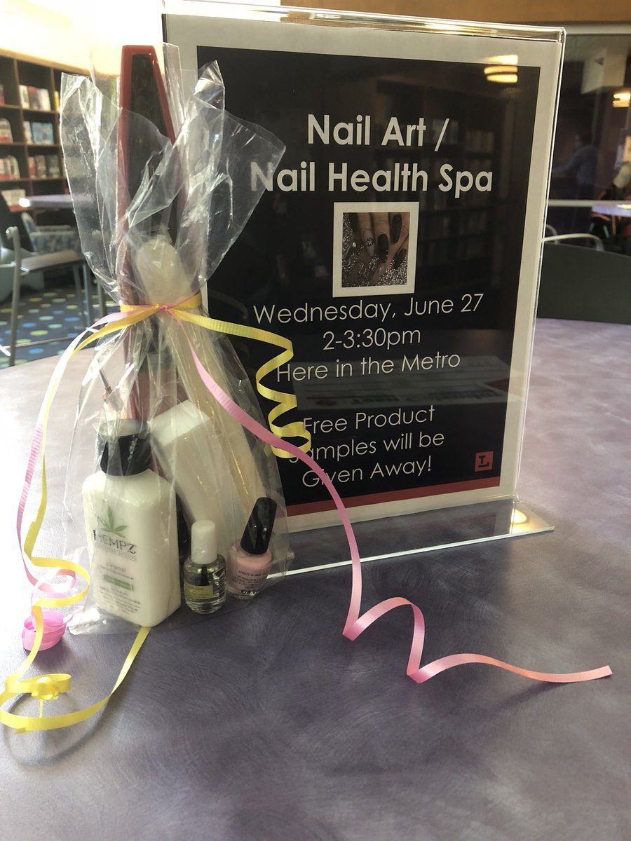 Tiana_T's tweet photo. You will not want to miss our nail art day in the Teen Metro tomorrow at the @ToledoLibrary you get all the inside scoop on healthy nails and leave with a fun bag of goodies! #TLCPL https://t.co/nrvuhFU1Bz