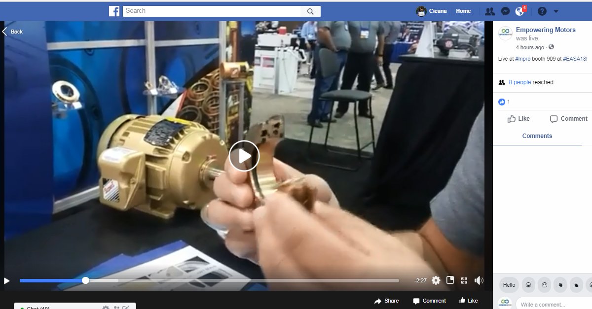 EmpoweringPumps's tweet photo. Robby Tejano shows @Motors_EM  the @Inpro_Seal  VB45U #bearing isolator with IP66 Contamination Protection at #EASA18! https://t.co/58sA86Sqku https://t.co/renzHF5dsK