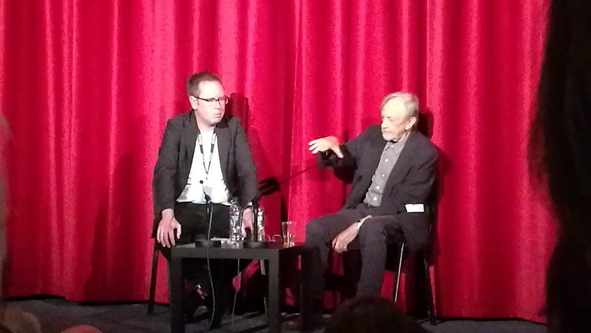 UoEFestivals's tweet photo. A lovely @edfilmfest evening watching the flawless Local Hero followed by an interview with Bill Forsyth himself in a Q&A with @EdinburghUni 's Dr Jonny Murray. #HeartEdFest https://t.co/h1KM7B3rtp