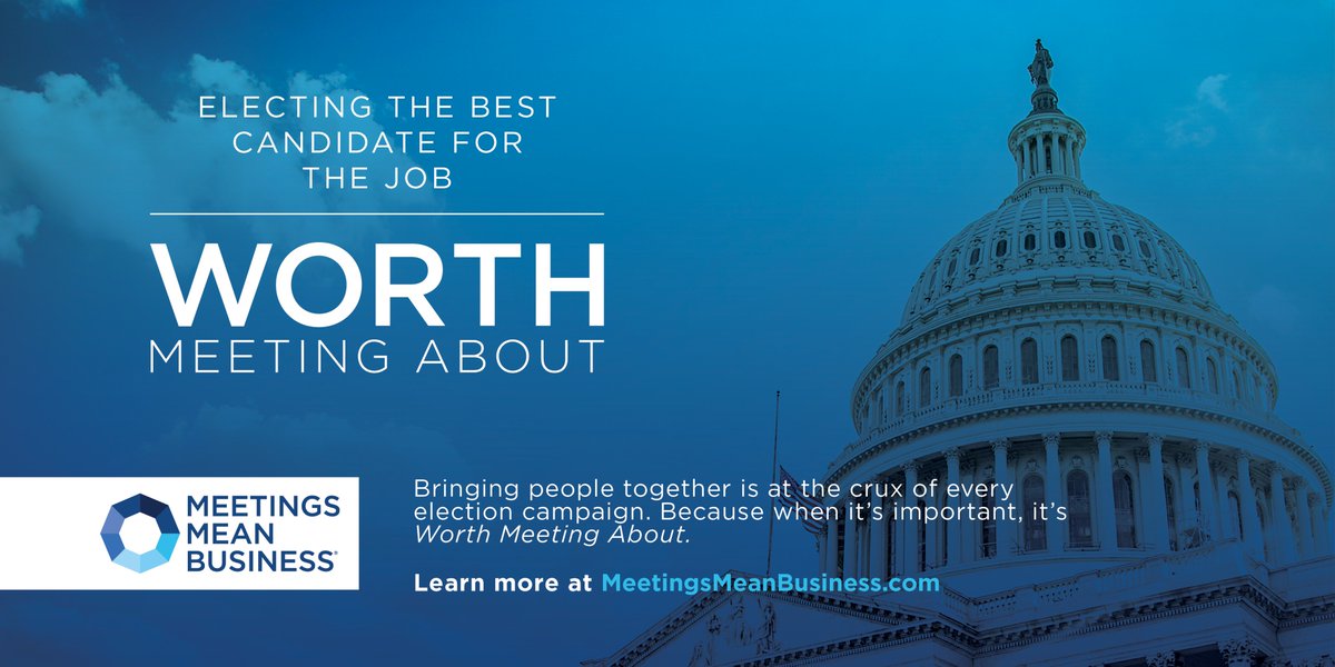 Our #WorthMeetingAbout campaign is back in full force ahead of the #Midterm2018. Read more about how we’re doubling our efforts to advocate for the #meetingsindustry here: bit.ly/2Kld13i