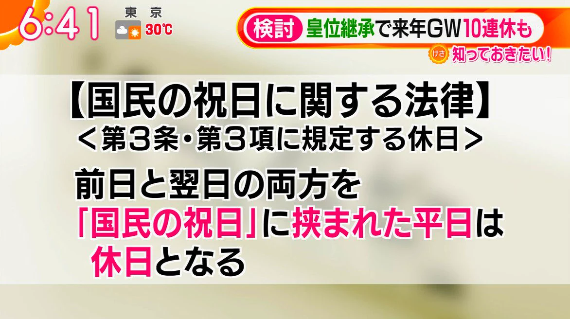 まるでオセロ？祝日に挟まれた平日は休日になるという事実ｗｗｗ