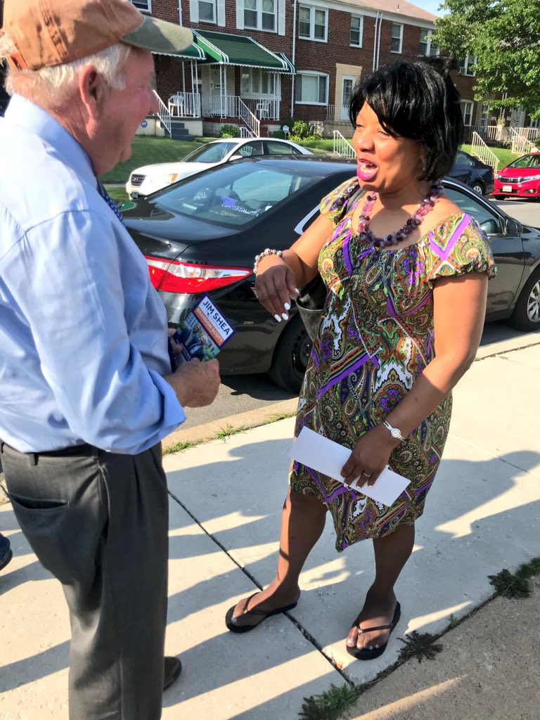 My main guy <a href="/SheaforMD/">Jim Shea</a> stopped by Northwood Elementary School today! Make sure to get out and vote! You have over two hours left to vote for the #SheaScott Ticket!! #MDprimary