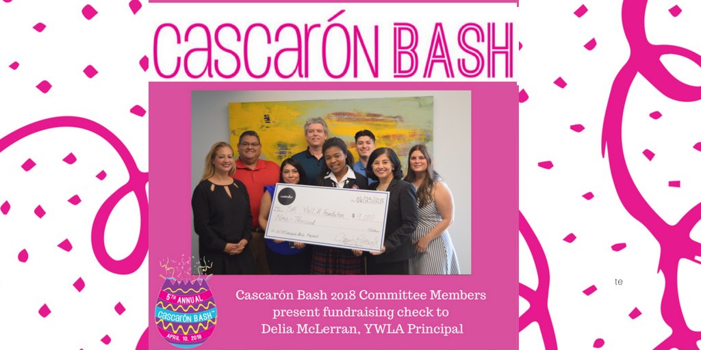 CascaronBash's tweet photo. “Giving is not just about donating, it’s about making a difference, #CascaronBash committee presents fundraising check to San Antonio Young Women’s Leadership Academy #YWLA 
@webheadsa @SAISD @hbdcmarketing https://t.co/ejbry6hrDA