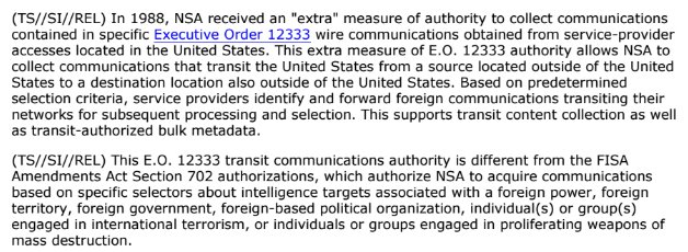 "Service providers identify & forward foreign communications transiting their networks for subsequent processing & selection. This supports transit content collection as well as transit-authorized bulk metadata."