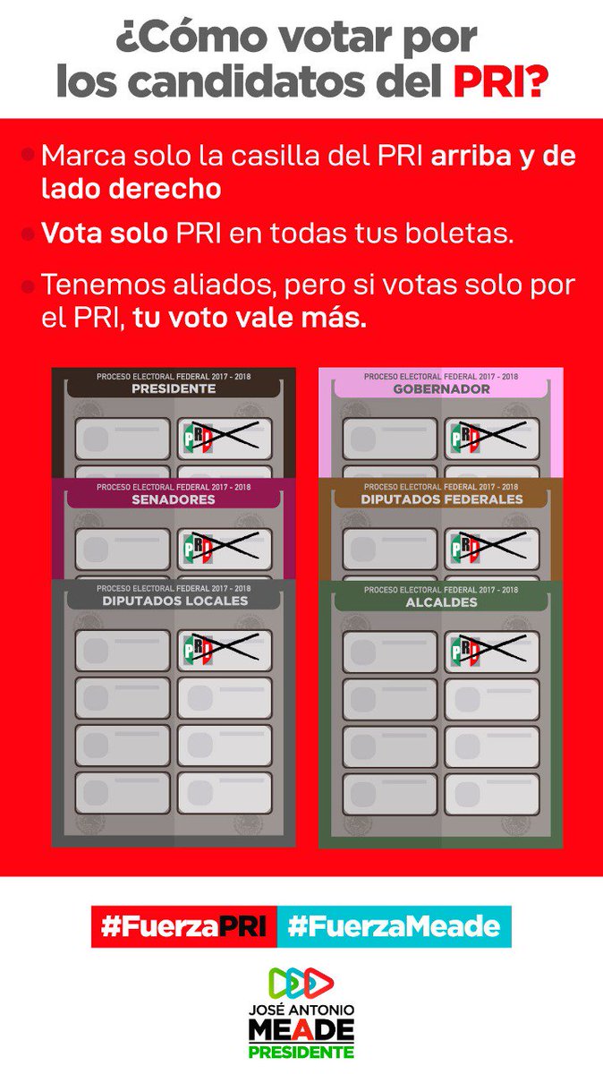 Alejandro_ArtC's tweet photo. Atentos! El día está muy cerca. 
#1deJulio #TodoMéxicoConMeade #YoVoyConMeade #MeadePresidente2018 #VotaPRI #TrabajemosEnEquipo https://t.co/4ll5Mw2gtT