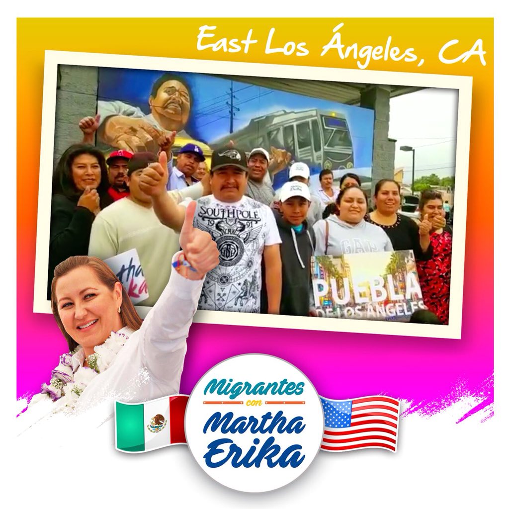 virynanh's tweet photo. ¡Nuestros amigos #PaisanosConMartha🇲🇽🇺🇸 nos mandan saludos desde Los Ángeles!

Luciano Salazar es originario de Álvaro Obregón en Tepeaca y al igual que nosotros, este 1º de julio va con la mejor opción para Puebla👉🏻 @MarthaErikaA GOBERNADORA🙋🏻‍♀ https://t.co/lMLW25oODW