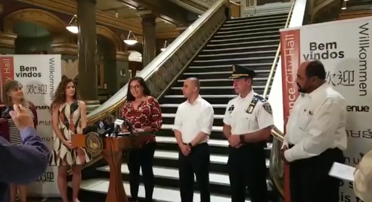 thelatinopolicy's tweet photo. Team @LPIRWU thanks Providence Mayor @Jorge_Elorza for implementing municipal IDs, an initiative that makes #PVD more inclusive, enhances community trust, & makes us all safer. #OneProvidence. Missed the press conf? Watch @GabiDomenzain’s remarks here: https://t.co/cTbfz7P1AT https://t.co/DekEHGuPRy