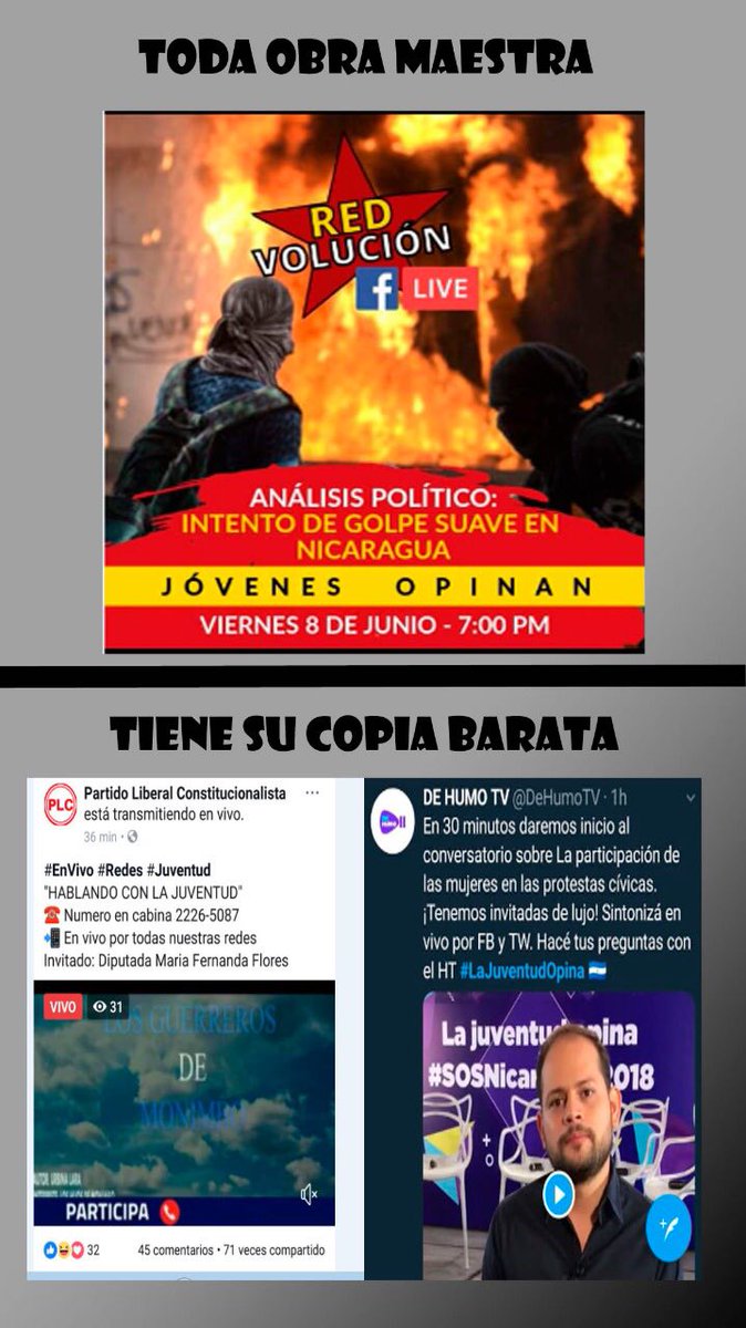 Sandino180's tweet photo. su expectativa es ser como nosotros. @redvolucionnic 

#NicaraguaQuierePaz
#NicaraguaQuiereSeguridadyPaz https://t.co/fGdJRdH46C