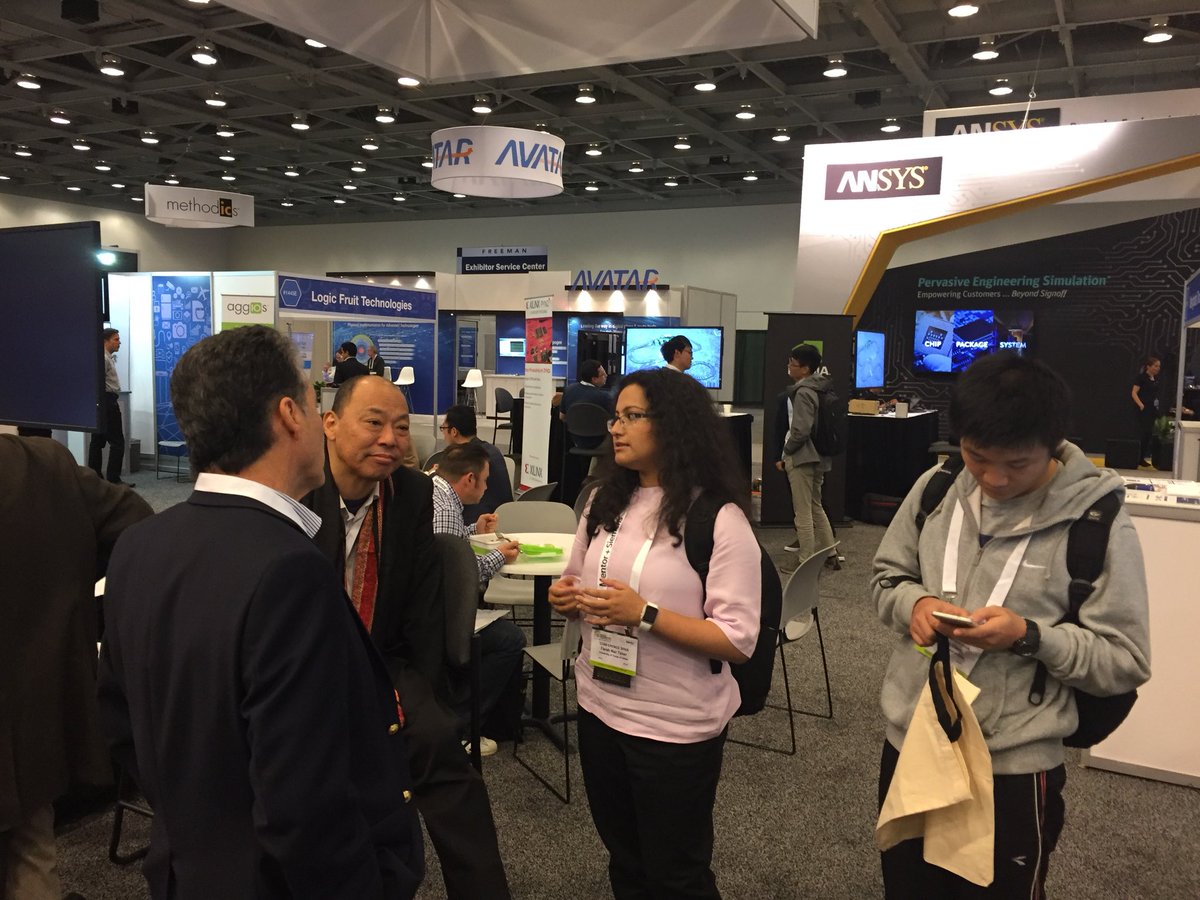 DARC_lab's tweet photo. Visiting the @NEC CyberWorkBench both at #DAC55 with @DARC_lab members Farah and Jianqi @UTD_ECE @UTDResearch https://t.co/Ga0k2wvC0B
