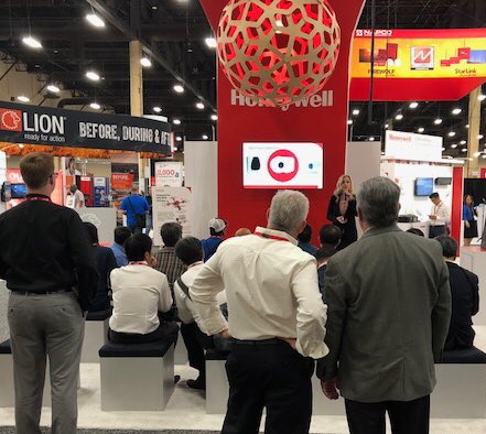 red7live's tweet photo. JoDee shining brightly during her speaking sessions at NFPA in Las Vegas last week! #keywordstochange #lasvegas #honeywellfire #lasvegasevents #livemarketing #marketing #eventmanager #tradeshow #experimentalmarketing #facetofacemarketing #dancing #marketing #red7live #host https://t.co/GYI2J7Kqxu