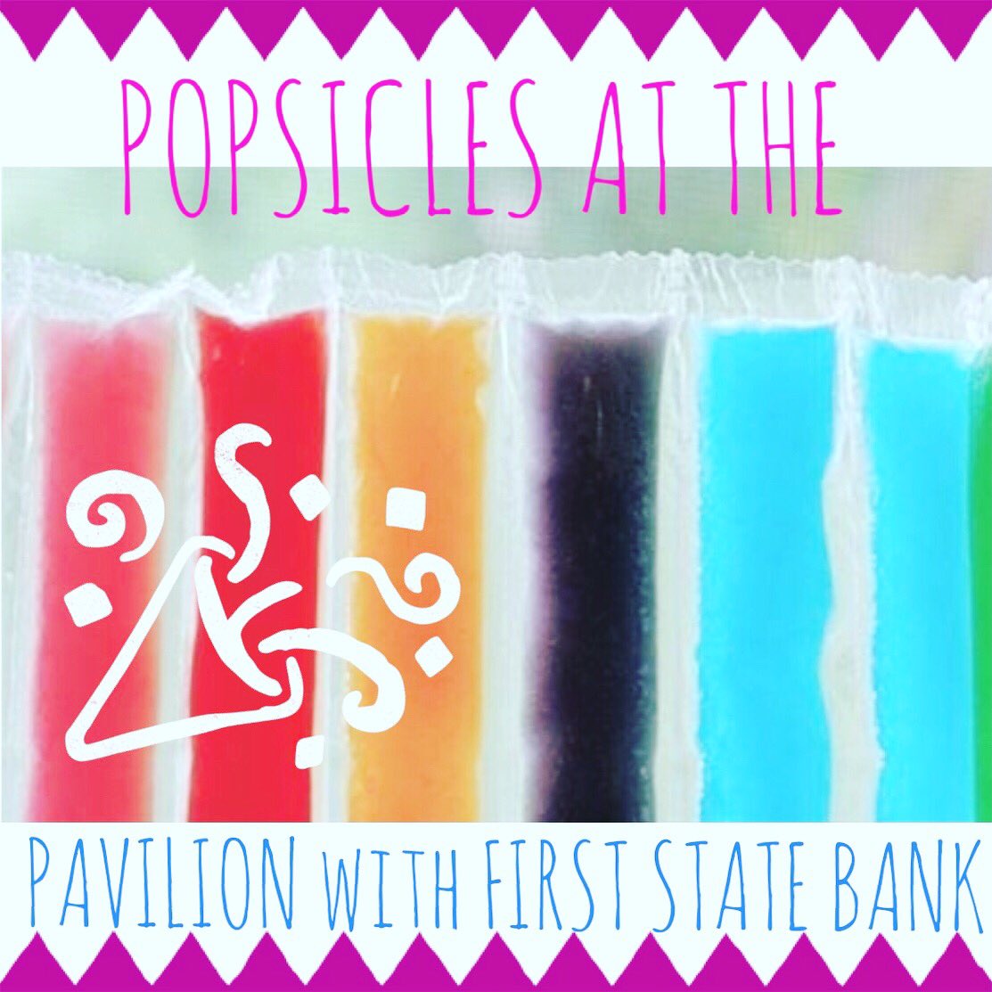 fsbozk's tweet photo. We are sweet on you! 🍡 Join us at the Jerry D. Hall Pavilion in the Glen &amp; Sharon Garrett Park in Monett for FREE popsicles from 12-1pm on June 27th {tomorrow}☀️compliments of First State Bank! ❤️💦 #popsicles #splashpad #park #pavilion #summerfun #communitybank #1stonFront https://t.co/1btlJXIx4A