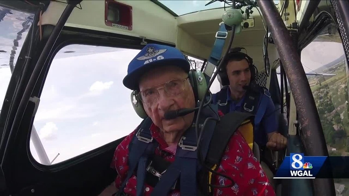 WGAL's tweet photo. 97-year-old former WWII combat pilot takes to the skies https://t.co/gZxwrhgeg5 https://t.co/ZLGrb3XWP3