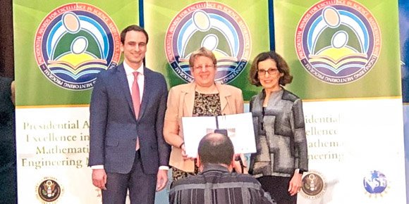 NOW: #UAlbany’s Dr. Dolores Cimini is being recognized at the <a href="/Smithsonian/">Smithsonian</a> National Portrait Gallery by <a href="/WHOSTP/">White House Office of Science & Technology Policy</a> &amp; <a href="/NSF/">U.S. National Science Foundation</a> as a recipient of the Presidential awards for excellence in #STEMEd teaching &amp; mentoring! #PAESMEM