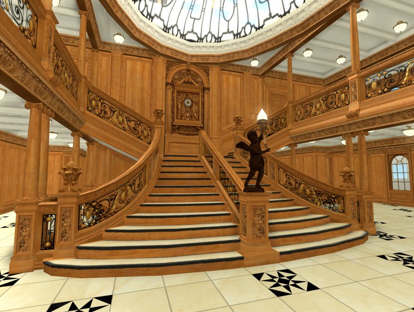 Mistertitanic44 On Twitter The Grand Staircase In Robloxstudio Robloxtitanic Robloxdev - lobby roblox studio