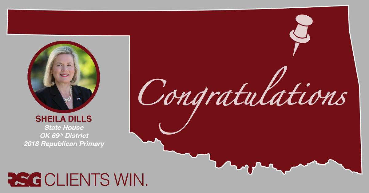 Right_Strategy's tweet photo. Congratulations to our client, Sheila Dills, on her Republican primary victory tonight. She beat an incumbent by over 27%! https://t.co/COQBuxysbK