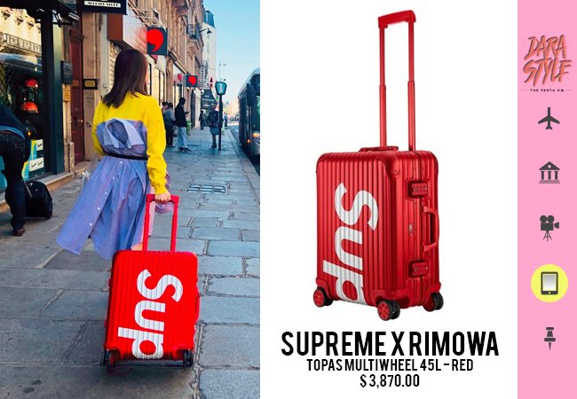 rimowa topas multiwheel 45l red