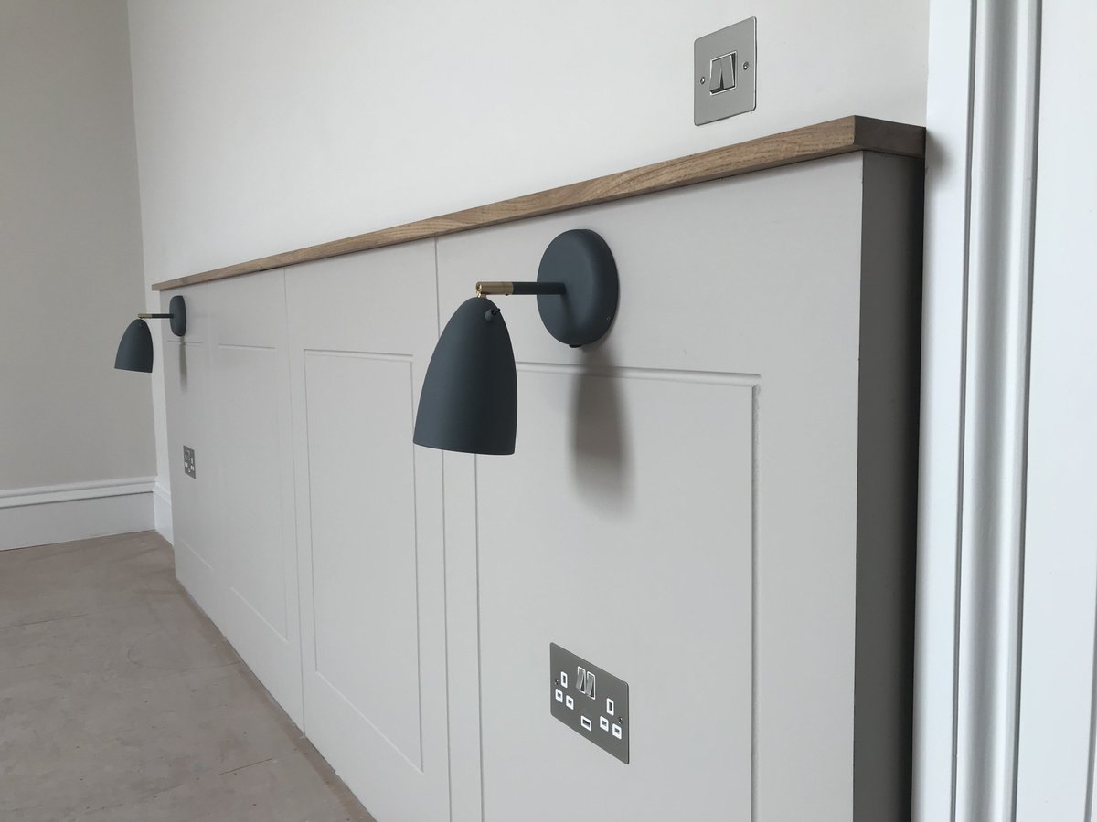 Jim's carpentry work at Dublin Street manufacturing on site new dado panelling, bed head, shelving, skirtings...#carpentry #renovations