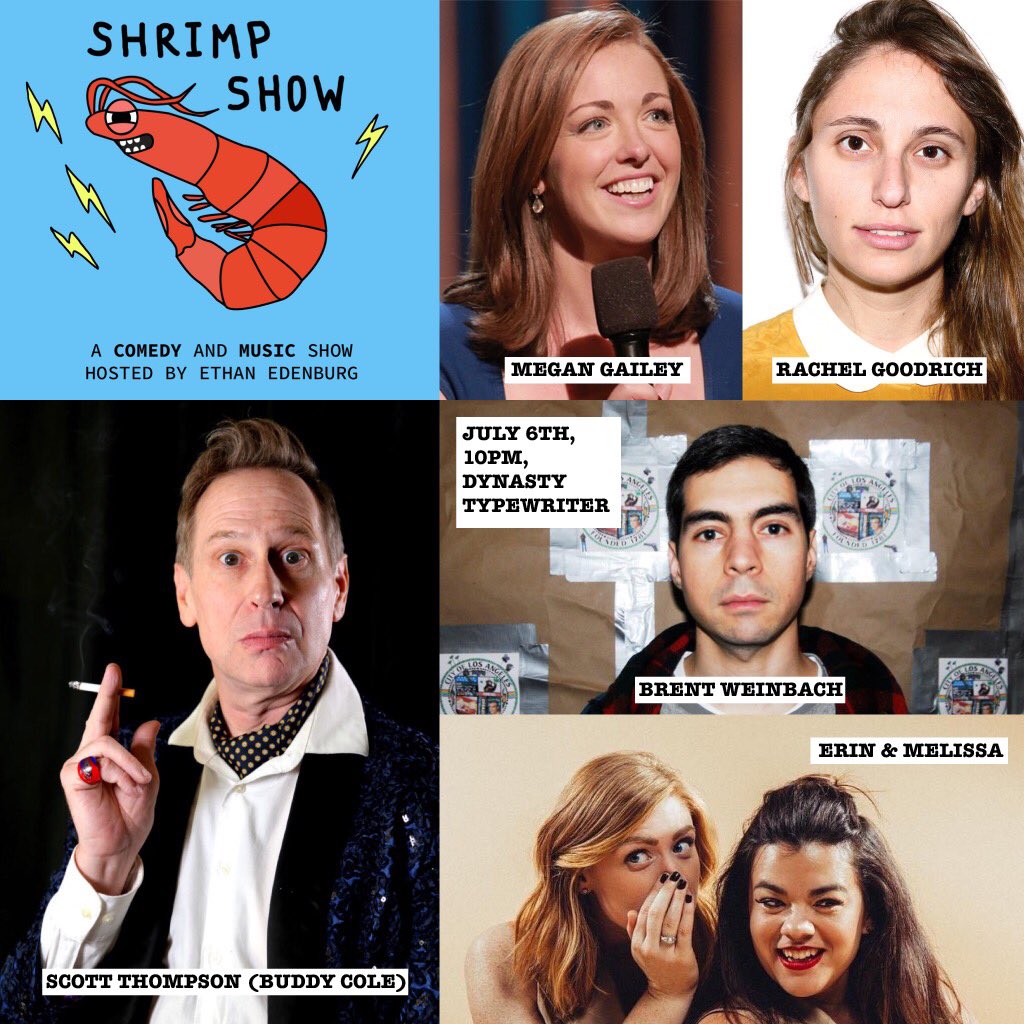 Next Shrimp Show July 6th at 10pm <a href="/JoinTheDynasty/">Dynasty Typewriter</a>. Grab your tix here: bit.ly/shrimp-show-ju…