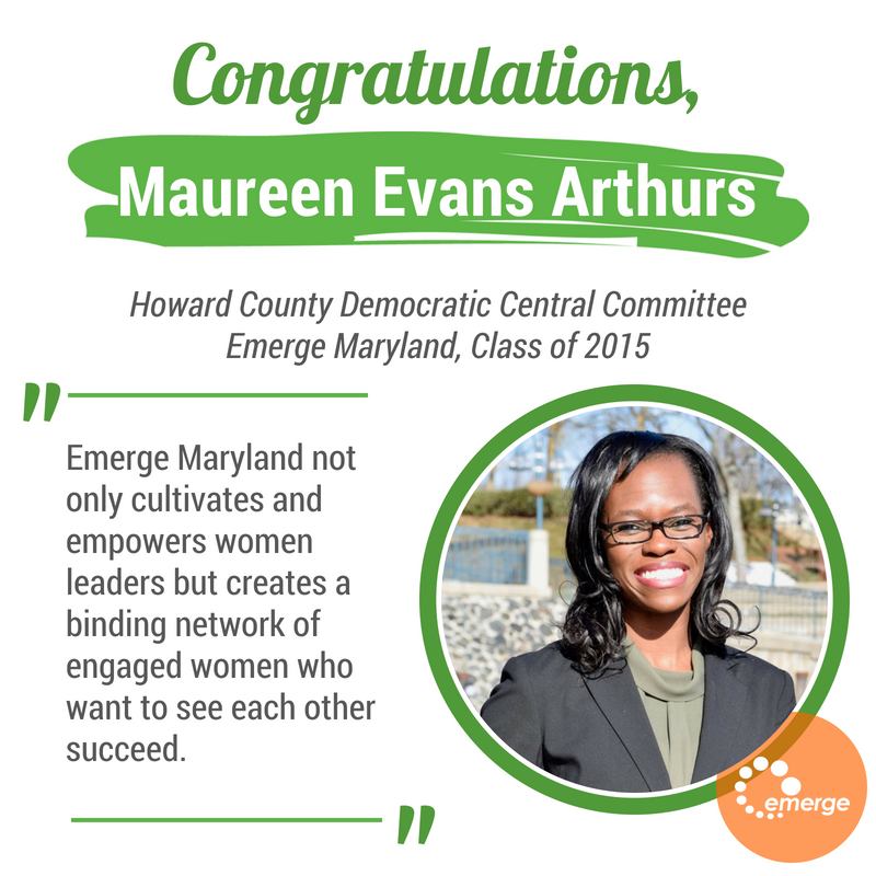 Congratulations to @JustCandace1 and <a href="/mevansarthurs/">MaureenEvansArthurs</a> on winning their seats on their Democratic Central Committees! #ThisIsEmergeMaryland