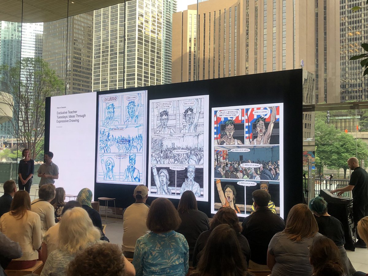 gilbertoerivera's tweet photo. #TeacherTuesday @AppleEDU #EveryoneCanCreate #chicago #ISTE18 @Apple @iste https://t.co/0BKRpNinYT