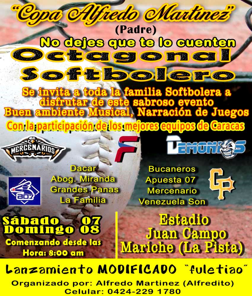 miaveragecom's tweet photo. Invitamos a los amantes del softbol a que asisten en el sábado 07 y domingo 08 de julio en el estadio Juan Campos en Mariche (La Pista) la “Copa Alfredo Martínez (Padre)” #softbolcriollo #arepapowar #miaverage #yoamoalsoftbol #softbolsomostodos #vamosporunsoftbolmejor https://t.co/lxoHFLefiH