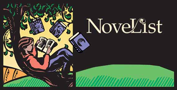 a graphic of a person reading a book, laying back against a tree