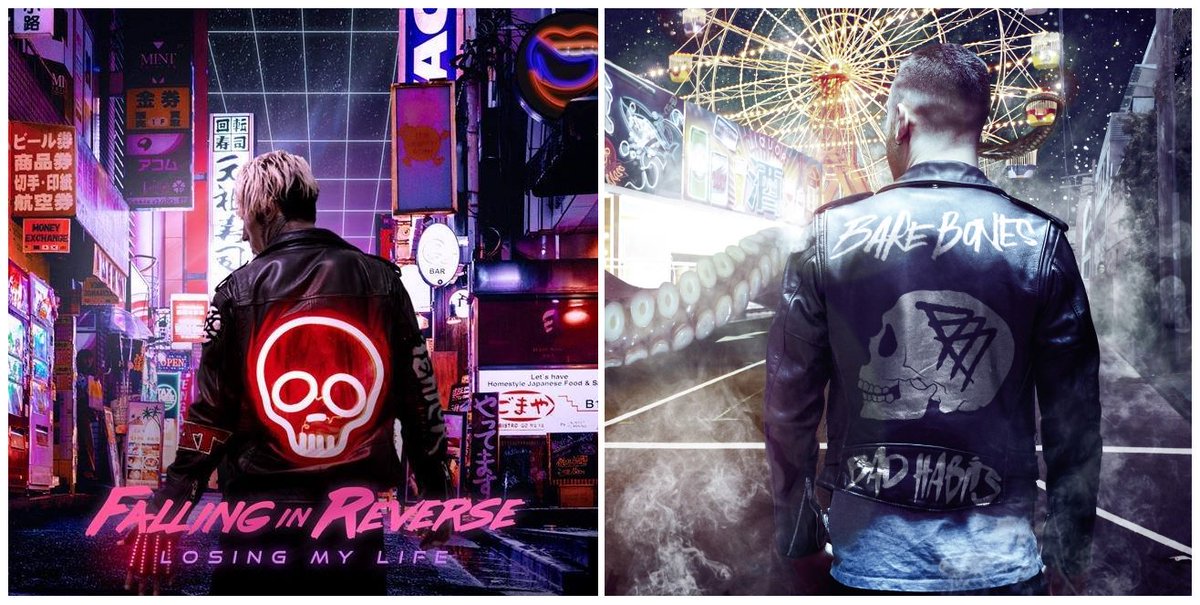 wallofsoundau's tweet photo. Looks like @FIROfficial have taken a little inspiration from our very own @barebonesnoise for their new single's artwork... Thoughts? #LosingMyLife #BadHabits https://t.co/5CItjc4Uty