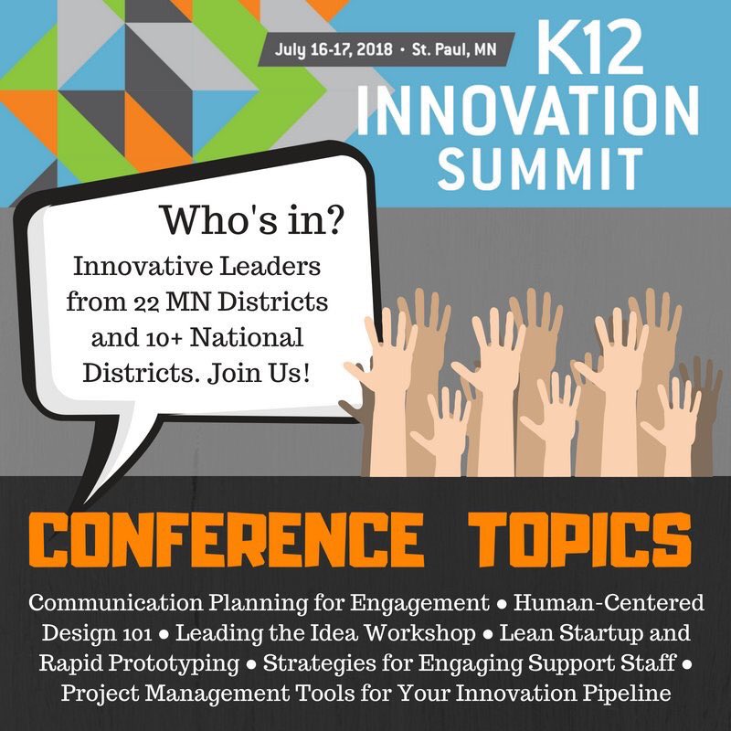 Getting ready to share the @innovatek12 story at #MSC2018 tomorrow at 8:00a and 9:30a. Cant wait! #edtechchat #suptchat #princhat @nsnedden @alberts_john @MinnesotaCup @juliebaeb @bobpearlman @SuptMahtomedi