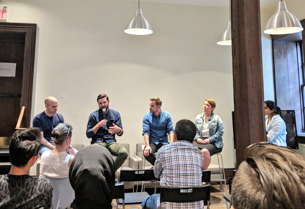 lizcookscode's tweet photo. Much learning about how tech is effecting the restaurant industry and vice versa. Thanks @_TrishalaPillai and @myplanet for hosting us #retailtechTO  #retailtech https://t.co/2Ic354a2SP