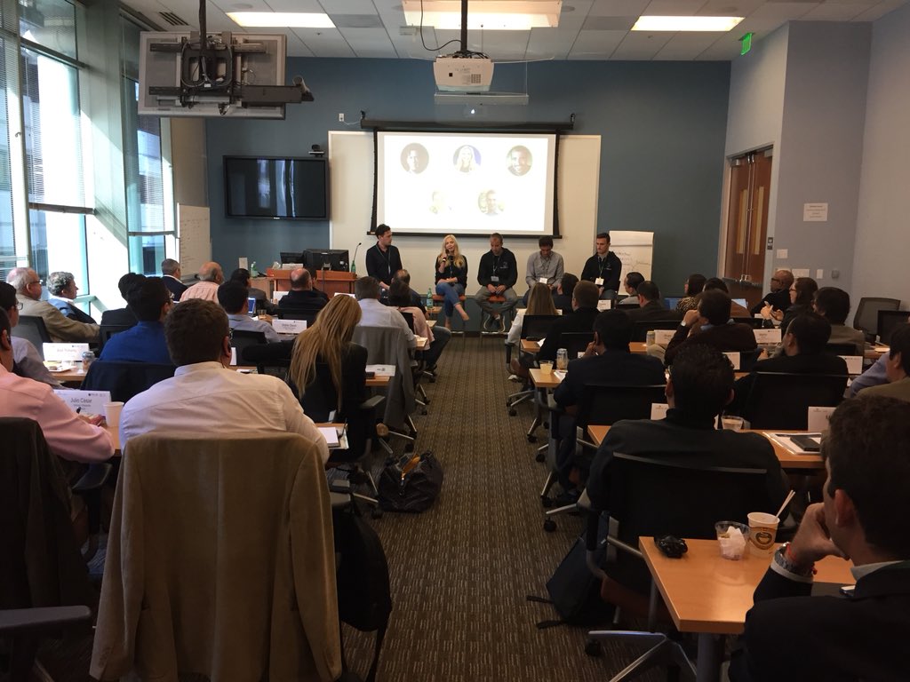 LSantopietro's tweet photo. Welcome @INCAE to @babson San Francisco! Panel discussion on Entrepreneurship in Silicon Valley faciliated by @elliottsadams, featuring Eric Tarczynski & Colin Parsons @ContraryCapital, @babson Rachel Pardue & Randall Ussery. #BabsonSF https://t.co/7Pc2Y0EISL