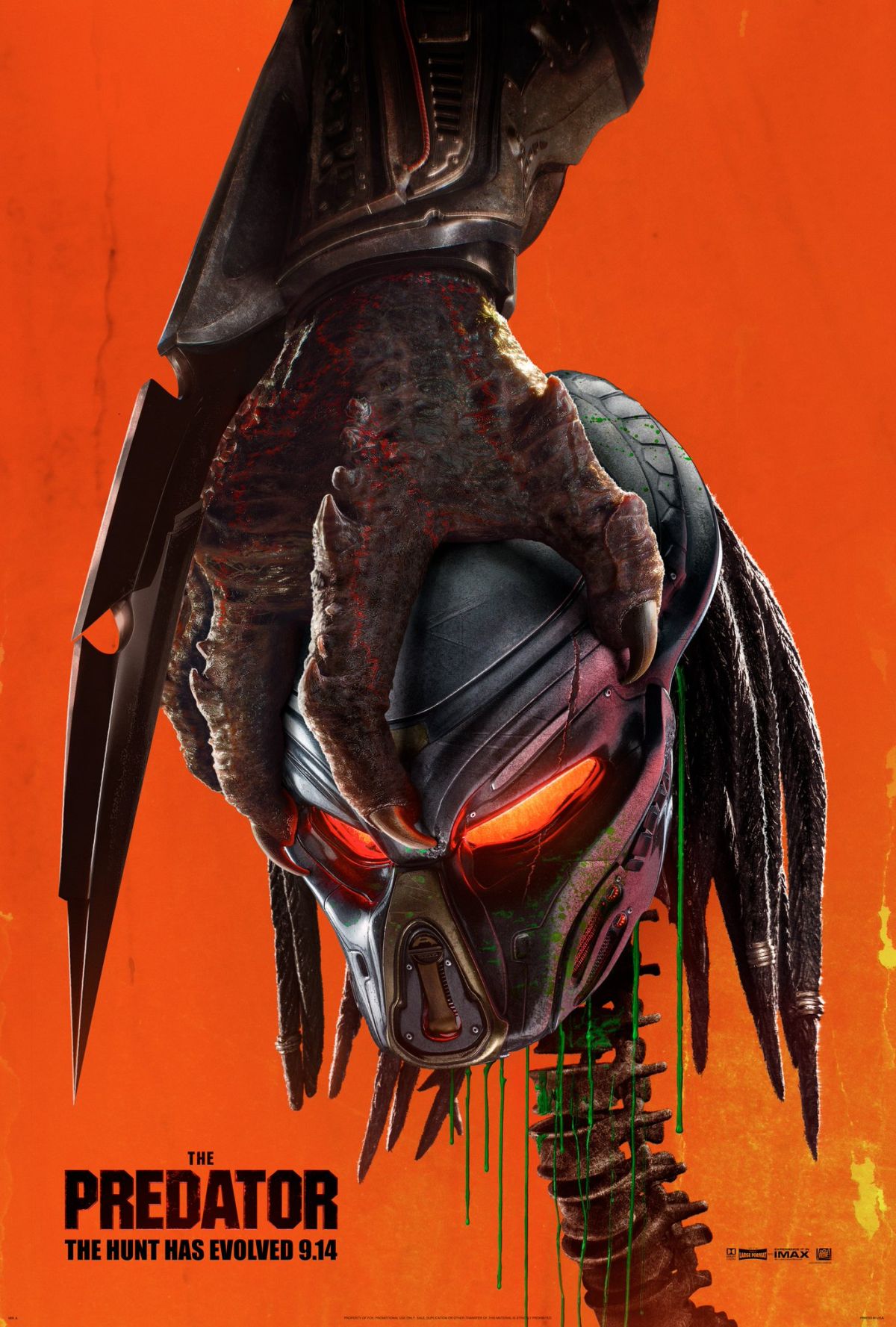 豆魚雷 新トレーラーも話題の映画 The Predator 原題 ポスターも同時公開となった模様です マスクを持った手が異様にデカいぞ なぜ今日だけでこんなにプレデター のネタが とお思いの皆様 6月27日は初代 プレデター の公開日だからなのです