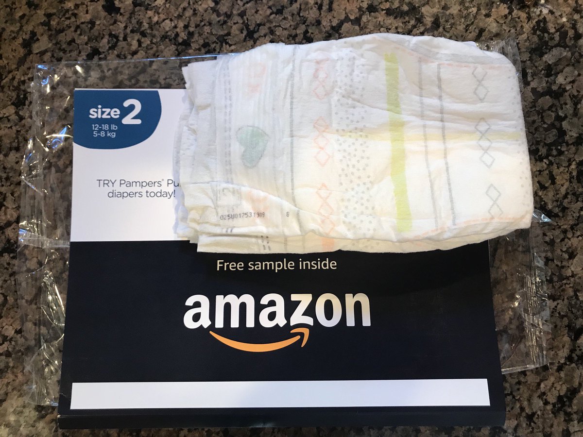 I would have totally tried out this diaper sample for #pamperspure - too bad they sent me the wrong size! #marketingfail #toosmall #amazon