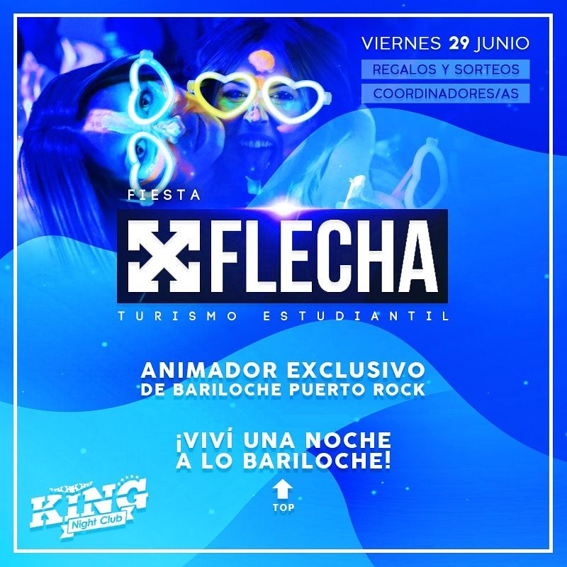 KingGualeguay's tweet photo. Próximo viernes! #FiestaFlecha en King!
👉Animadores de Bariloche
👉Sorteos
👉Regalos
👉Promos invitadas
DJs: @lichidj @moscadeejayy @enzzomartinez
No te la podés perder!
RT a la imagen y ganá tu entrada!
Sólo pasa en King! https://t.co/OlerNJD7AW