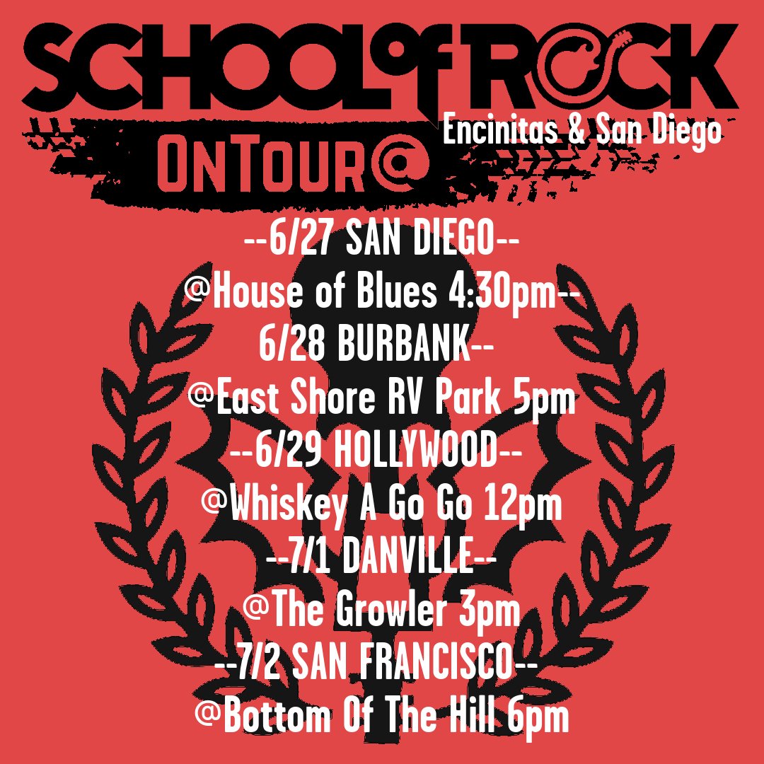 Our West Coast tour starts Wednesday in San Diego! See you at the House of Blues!