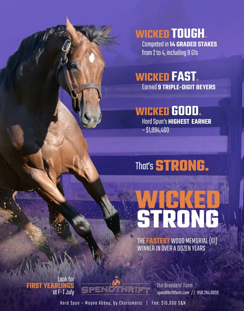 theTDN's tweet image. Wicked tough. Wicked fast. Wicked good. Wicked Strong, standing at @spendthriftfarm.