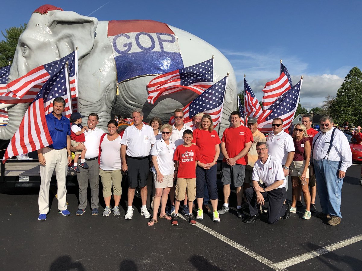 MarshallRepubs's tweet image. We celebrated the Bremen Fireman’s Festival today! Huge turnout along the route with many cheers, shocked faces, and shouts for the @GOP Elephant! #ingop