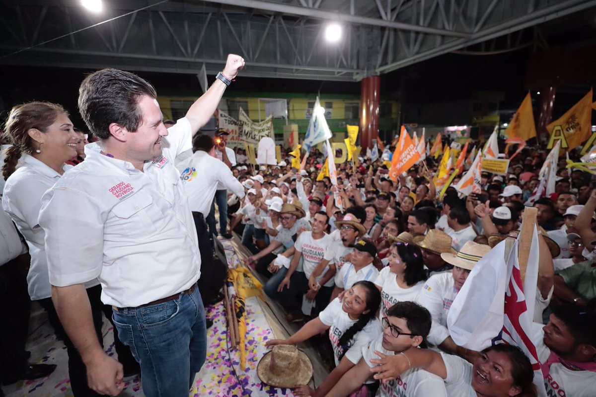 gerardogaudiano's tweet photo. ¡Otro extraordinario Cierre de Campaña, ahora en Cunduacán!

Estamos a pocos días de consolidar el triunfo, que hará de #Tabasco un estado de paz, progreso y bienestar.

Vota #GaudianoGobernador 🗳 https://t.co/I6J91UivRX