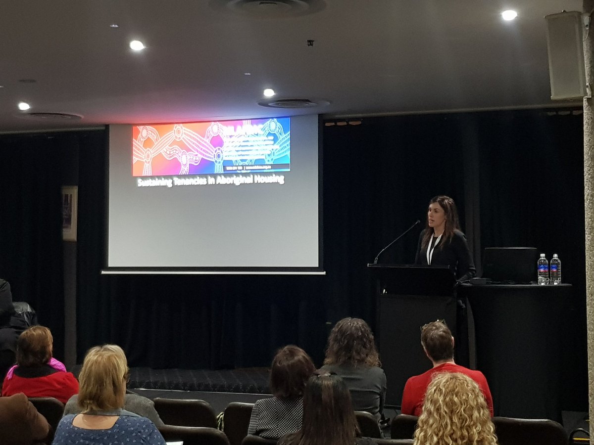 TrindallCharlie's tweet photo. Preventing Homelessness by sustaining tenanacies #AHC2018 #everybodyshome
#MLAHMC has seen sucess with tenant support being a partnered function to tenancy management and a key initiative to sustaining Aboriginal tenancies in regional and remote NSW https://t.co/7PlMNvYFx2