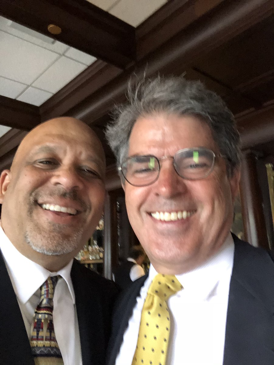 ProvostKimo's tweet image. Great time with @MUCollegeofComm alum Steve Sterling before the Foley Freedom Award dinner. Steve agreed to come back to campus this fall to talk to students!