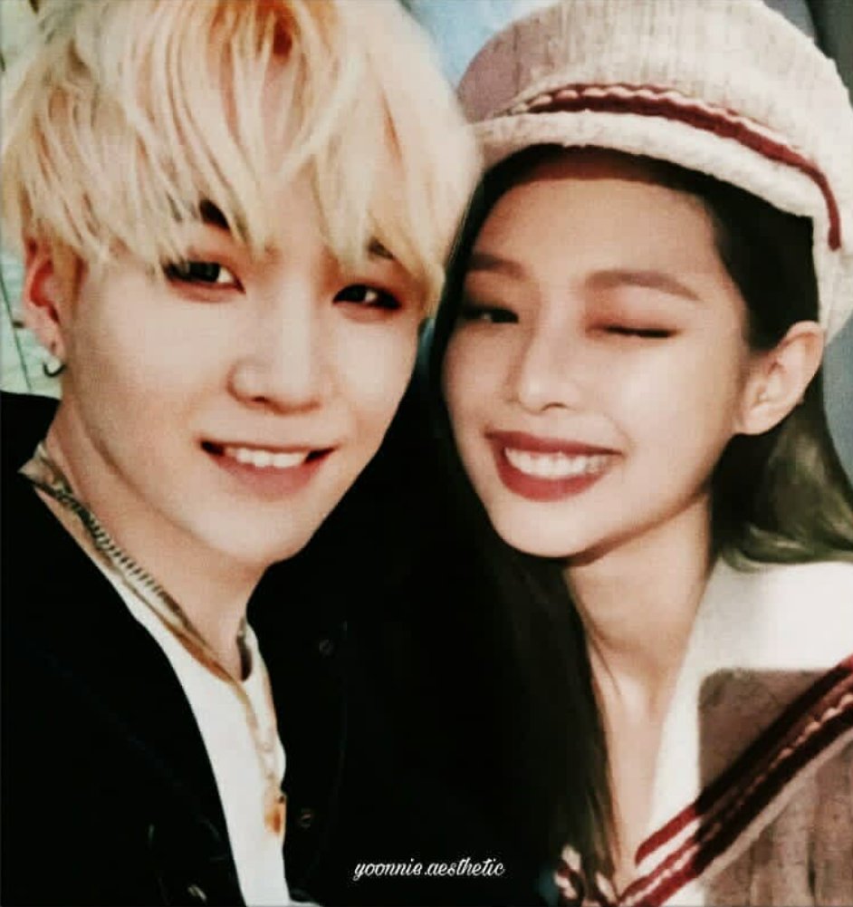 Blackpink Jennie And Bts Suga - Wallpaper Idea