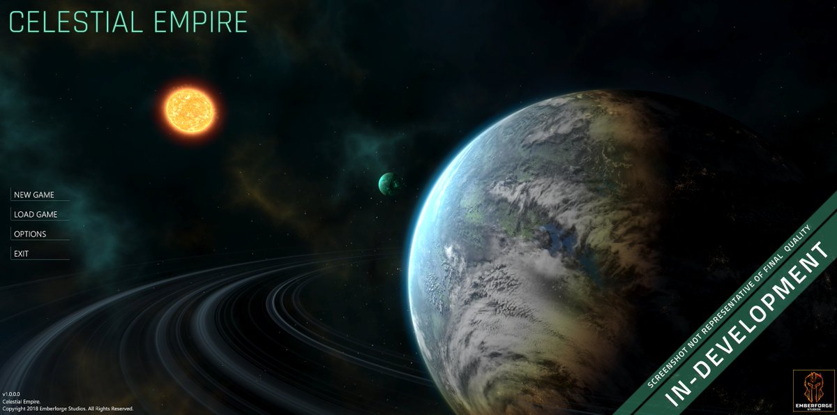 Emberforge's tweet photo. Revised main menu screen https://t.co/FDbR7TrRNH