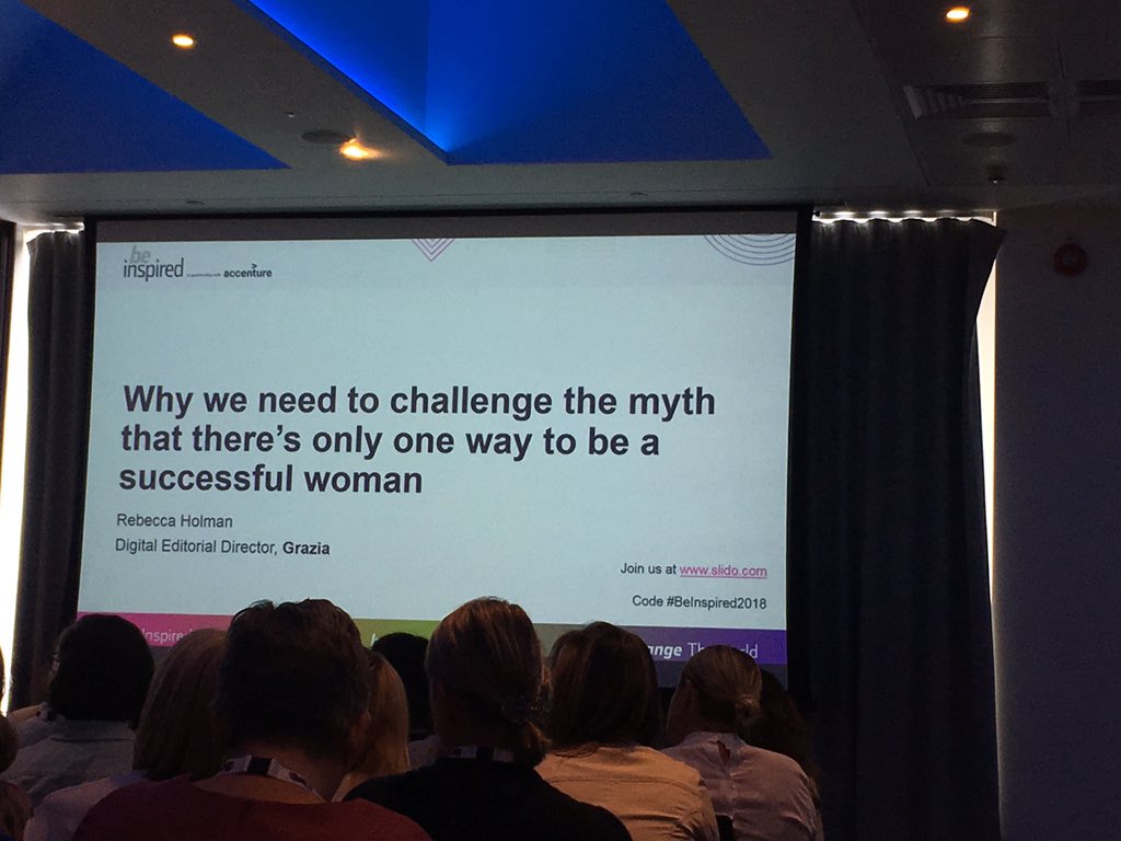 InteriorsPRgirl's tweet photo. Hearing from Rebecca Holman @GraziaUK - why we don't need to fit in an alpha or beta box @RetailWeek #BeInspired2018 https://t.co/dDTqKxXBre