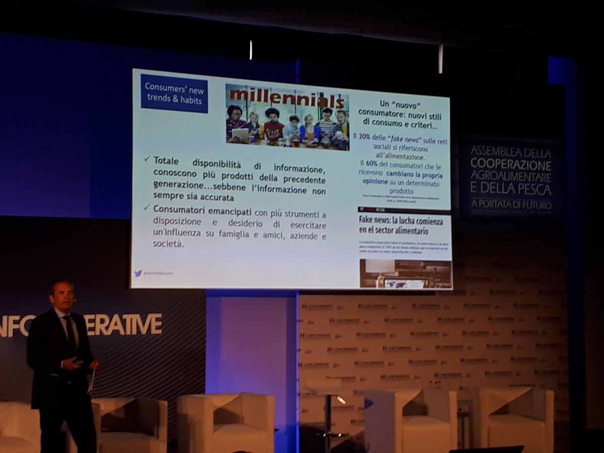 #Aportatadifuturo #Villafuerte: cambiano consumatori e stili di consumo: 60% #millenials compra online, e tra questi il 52% acquista prodotti biologici. Attenzione alla sostenibilità e alla salute sono le direttrici del nuovo #consumo