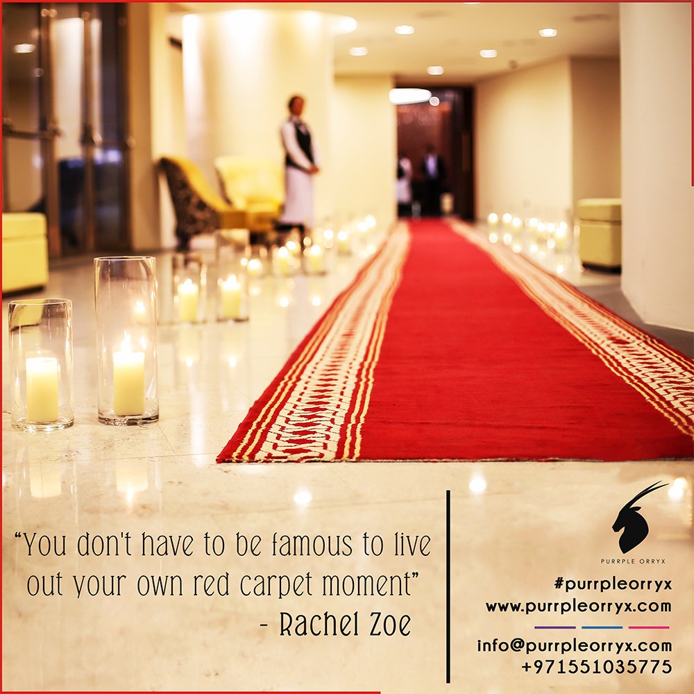 You don't have to be famous to live out your own red carpet moment - Rachel Zoe

#eventmarketing #eventplanning #eventprofs #eventpros #eventtech #staffing #tradeshow #tradeshows #galadinner #dubaievents #dubaieventplanner #teampixel #purrpleorryx