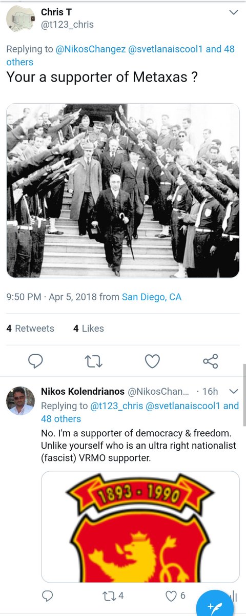 NikosChangez's tweet photo. @t123_chris @Chigeorge72 @videocaptain @b8QTRcDJw2hMd4O @tu_dor73 @makedon_on @Aliti_351 @Leonidas_SPRT @RealMakedonia @GjokoMacedon @TheDarkKnightGr @Kostas_Kokkoras @Goga_Macedonian @DejanGx @Wogking2315 @arcadia441 @S0ROS @Gate21 @ak_square9 @saldziev @MacedonianLady @tzimi33 @mike_aelara @ioanni_k @Omyros @TunTBc9rA1QQfGk @svetlanaiscool1 @lazarosve @Makedni @El_Graeko @gwenjones777 @iico7 @FiliaAngel @blackjaguar35 @sweetweet222 @patridaglykia @SpirosKatsikis @fanis_sv1 @TJ3TZFnJt3LNK1z @KMpakirtzi @MehmetKosucu @Baseman193 @Milos1389Obilic @gjoko74 @ropakOdMurtino @rickfr01 @FlatTaxFehlinge @NVasherevski @vlad_tevez Chris T you've forgetten? You are suffering from #dementia or #Alzheimer's! Have a look at my response to your idiotic questions seven days ago! I ask you Chris T, are you a #VRMO ultra-#fascist supporter? Do you make land claims against #Greece? Do you usurp Greek #history? https://t.co/Ou44IzQkis